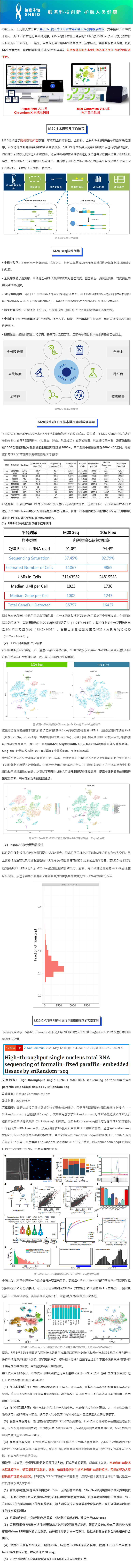 2023-05-31 技术大比拼——FFPE 样本单细胞测序选 M20 还是 Flex？实测揭晓答案！