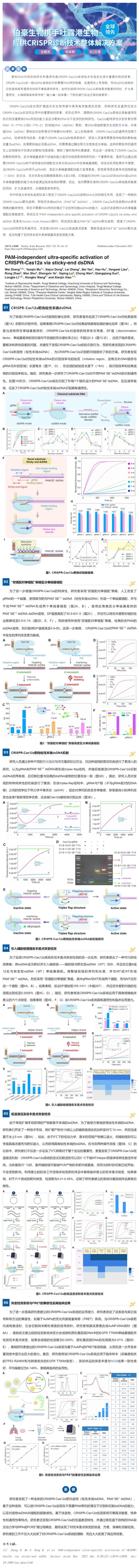 517CRISPR 智库 _ 不依赖 PAM 序列，CRISPR-Cas12a 能超特异性靶向 dsDNA 吗？